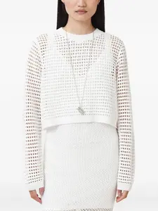 Сетчатое платье миди Miro Allsaints, белый