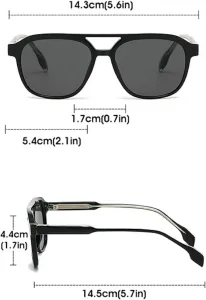 Мужские солнцезащитные очки Melrose Retro Rivets Square, модные солнцезащитные очки с защитой от УФ-излучения UV400, женские роскошные солнцезащитные очки 28007, Tea