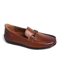 Мужские лоферы Elliot Road с технологией Hands-Free Slip On и пряжкой Marc Joseph New York, коричневый