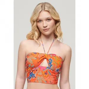 Футболка Superdry Crop Cut Out, оранжевый