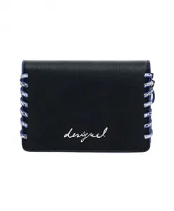 Черный женский кошелек Greta с маленькой молнией Desigual, черный