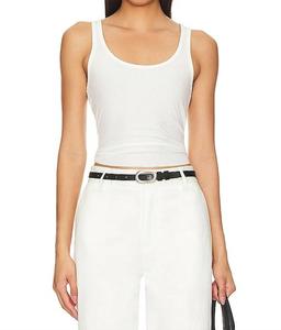 Кроп-топ с вырезом в белом цвете GOOD AMERICAN