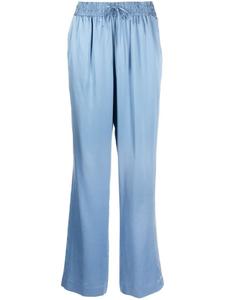 Loulou Studio шелковые брюки с завышенной талией, синий
