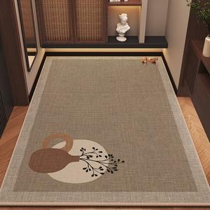 Budis Ковер 100х140 см из мутонового вельвета для прихожей, не скользит, не линяет, можно обрезать, Qingzhi 07