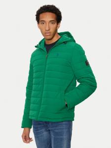 Пуховик стандартного кроя U.S. Polo Assn., зеленый