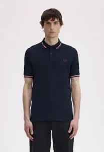 Рубашка-Поло с двойной отделкой Fred Perry, Blue