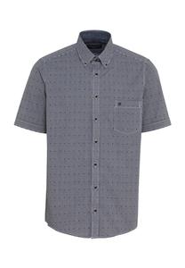 Деловая рубашка, современный крой, короткий рукав, воротник на пуговицах, мужская CASAMODA, цвет 101 Blau