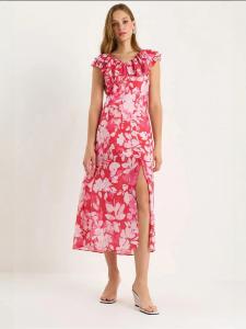 Bianco Lucci Платье в цветах Rose, Pitaya, Raspberry