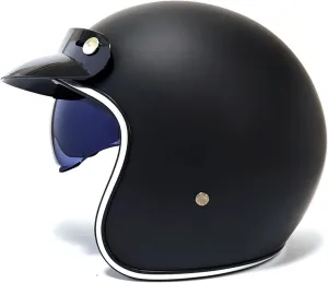 Мотоциклетный шлем-«джет» для мужчин и женщин, открытый шлем для скутера 3/4, полушлем с визором, ретро-шлемы-«джеты», одобрены DOT/ECE для мопедов, круизеров и байкеров QAZXCVB, 3