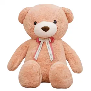 MENGGEGE Плюшевый мишка beige blue Large