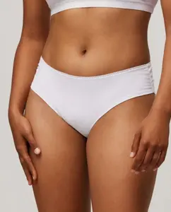 Трусики-миди из органического хлопка Ysabel Mora, белый