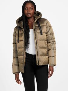 Малина Стеганая куртка Guess Factory, металлик