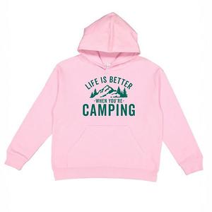 Толстовка с капюшоном Life is better when you're camping The Juniper Shop, Pink