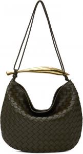 Сумка цвета хаки средней сардины Bottega Veneta