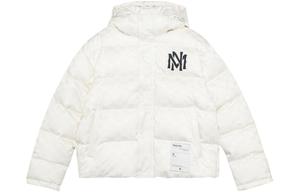 Пуховик мужской белый Mitchell Ness