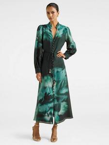 Petite Camilla платье миди с абстрактным принтом Forever New, Green