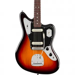 Электрогитара Fender American Professional Classic Jaguar с грифом из розового дерева, 3-цветный санберст