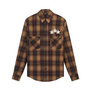 Топ Amiri Star Leather Flannel, Chai Tea
