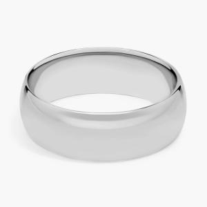 Обручальное кольцо средней толщины Comfort Fit из платины (7 мм) Blue Nile