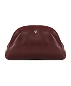 Вечерняя сумочка бордового цвета Kazar, коричневый