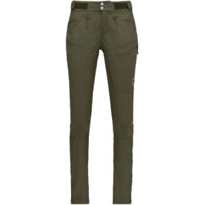 Повседневные брюки женские средней высоты, другие Norrona, оливковый зеленый