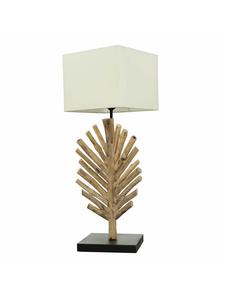 Настольная лампа (Ш) 24,5 x (Д) 24,5 x (В) 69 см из дерева (натурального) белого цвета Licht-Erlebnisse