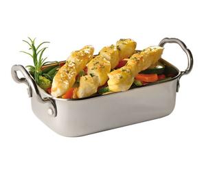 Подставка для закусок APS из нержавеющей стали в форме сервировочной формы ШxГxВ: 14,5 x 9,5 x 4,5 см