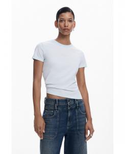 Женская футболка с 3D-логотипом Desigual, Blue