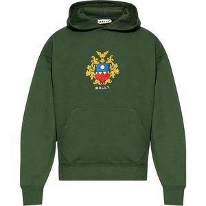 Худи с вышитым логотипом BALLY, зеленый