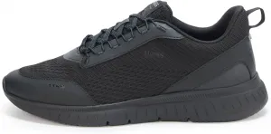 Мужские кроссовки BOSS с современной трикотажной структурой для бега, черный