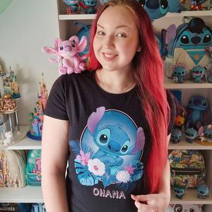 Lilo & Stitch - Футболка Ohana женская черная