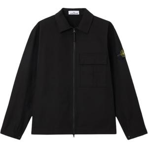 Рубашка Compass Patch Zipped Jacket STONE ISLAND, черный