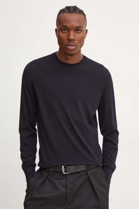 Шерстяной свитер Theory, темно-синий