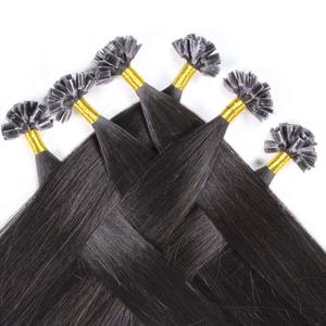 Накладные волосы bonding extensions premium rohhaar naturschwarz Hair2Heart, 60cm, количество 25 шт.