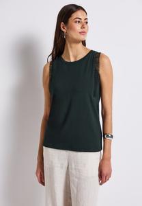 Топ Street One MIT HÄKELDETAILS, Grün/Dark Green