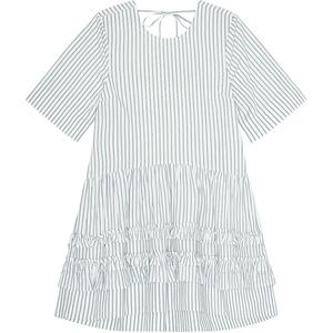 Полосатое платье GANNI, белый