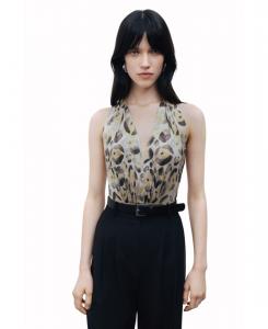 Женский боди с завязками на шее NOCTURNE, Multi-colored