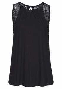 LASCANA Топ в черном цвете