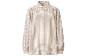 Рубашка женская Uniqlo, бежевый