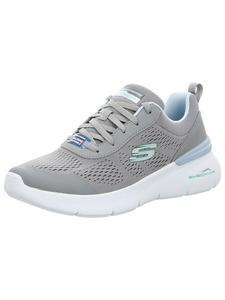 Низкие кеды серого цвета Skechers