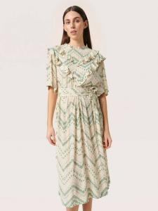 Платье в полоску с шевроном кристы Soaked In Luxury, цвет Sandshell/Multi