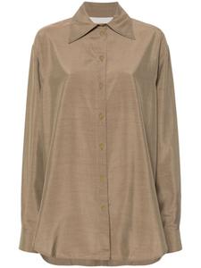 Рубашка QUIRA с заостренным воротником и пуговицами, коричневый