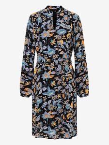 Платье до колена More & More Kleid, цвет Schwarz/Orange