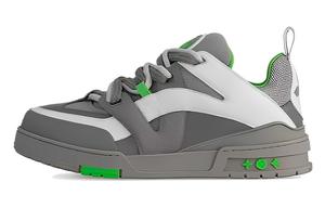 Луи Виттон Скейт Кроссовки Серые Зеленые