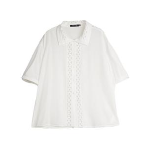 ELLE Рубашка Women's White Lapel