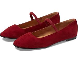 Балетки Madewell The Greta Ballet Flat In Suede, цвет Ruby Port