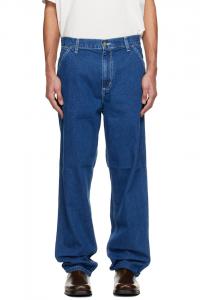 Carhartt Work In Progress Синие простые брюки-джинсы