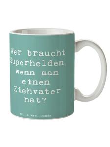 Кружка с надписью Приемный отец-герой и морским бризом Mr. & Mrs. Panda