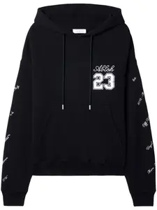 Худи 23 Skate с вышитым логотипом OFF-WHITE, черный