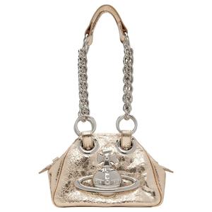 Vivienne Westwood Архивная кожаная сумка через плечо женская золотая